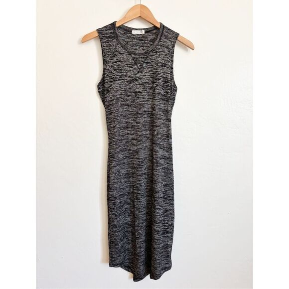 RAG & BONE BLACK HEATHER CUTOUT TWIST BACK SLEEVELESS DRESS SIZE SMALL - Picture 2 of 8